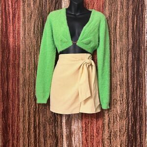 Wilfred Yellow Gingham Skirt w/ Tie